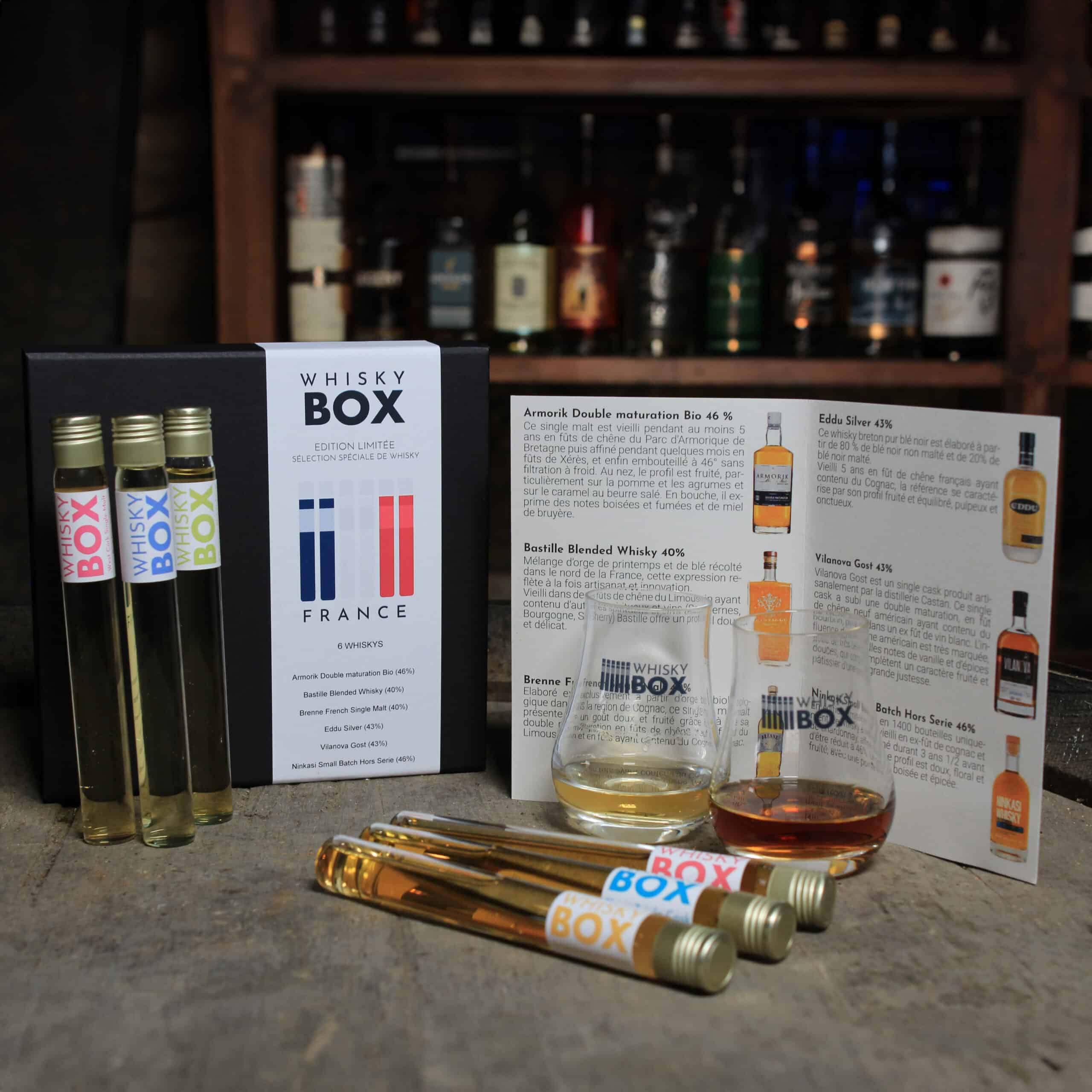 Coffret de 6 whiskys français à déguster