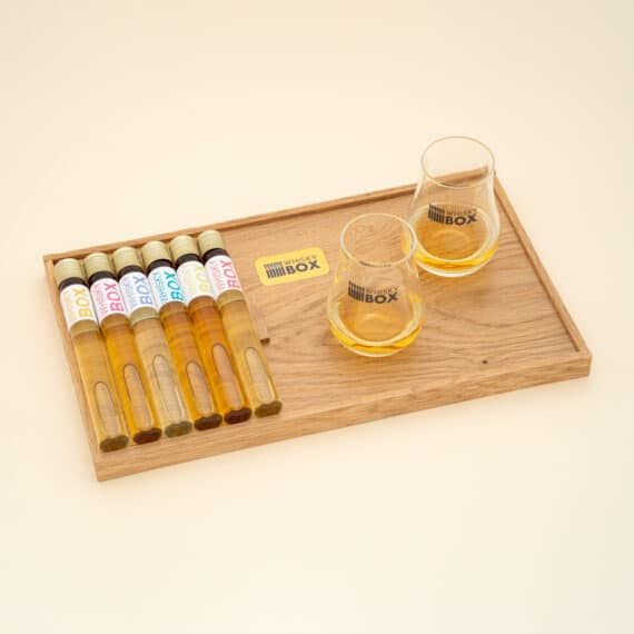 Planche de dégustation de whisky